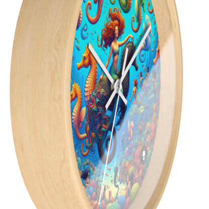 "Seahorse Serenade: A Magical Underwater Journey" - The Alien Wall Clock