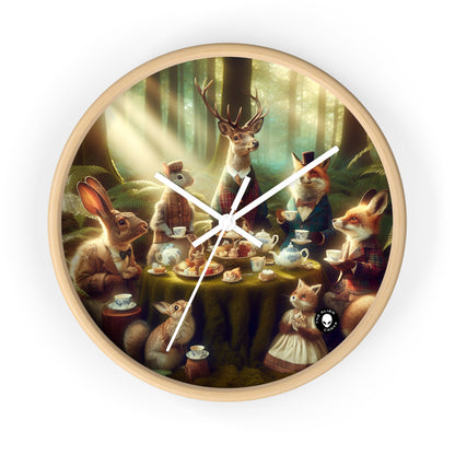 "Enchanted Tea Party" - The Alien Wall Clock