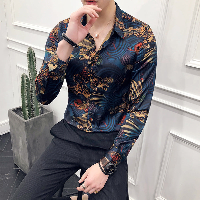 Slim printed shirt