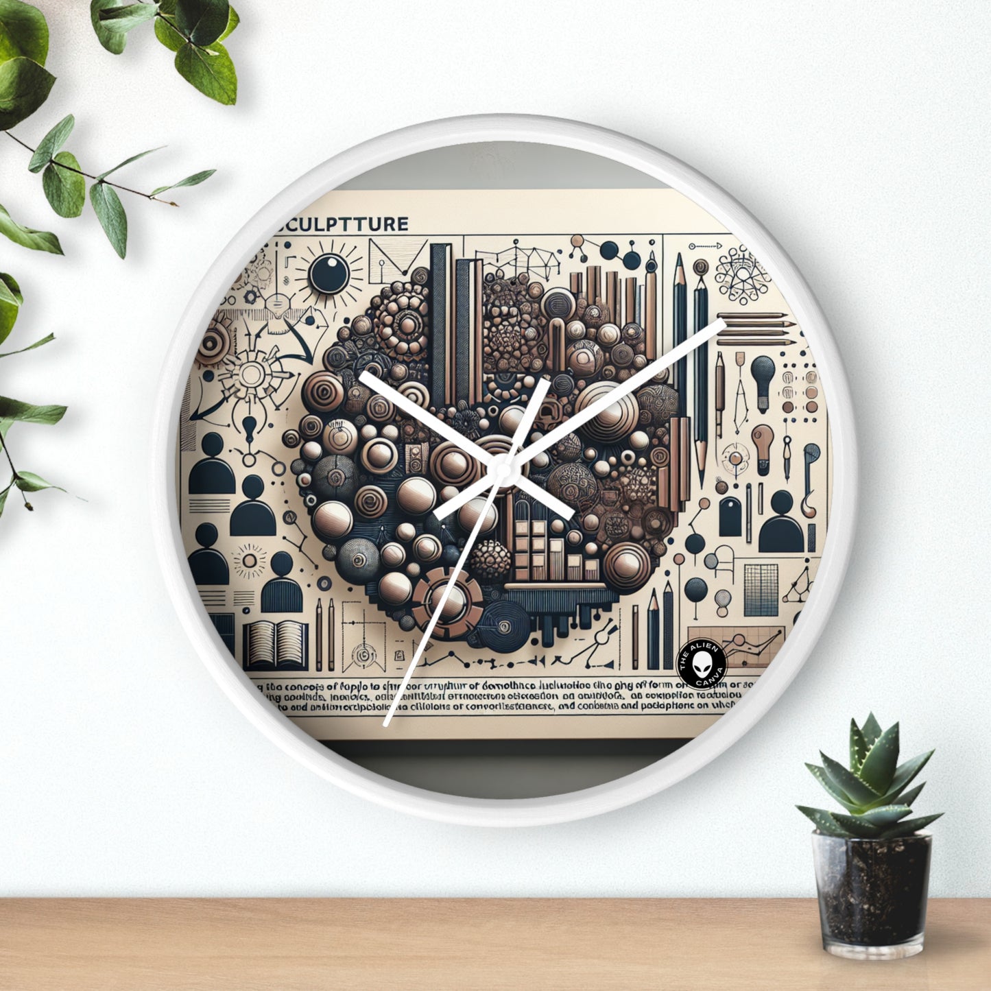 "Community Canvas: A Living Art Installation" - The Alien Wall Clock Social Sculpture