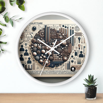 "Community Canvas: A Living Art Installation" - The Alien Wall Clock Social Sculpture