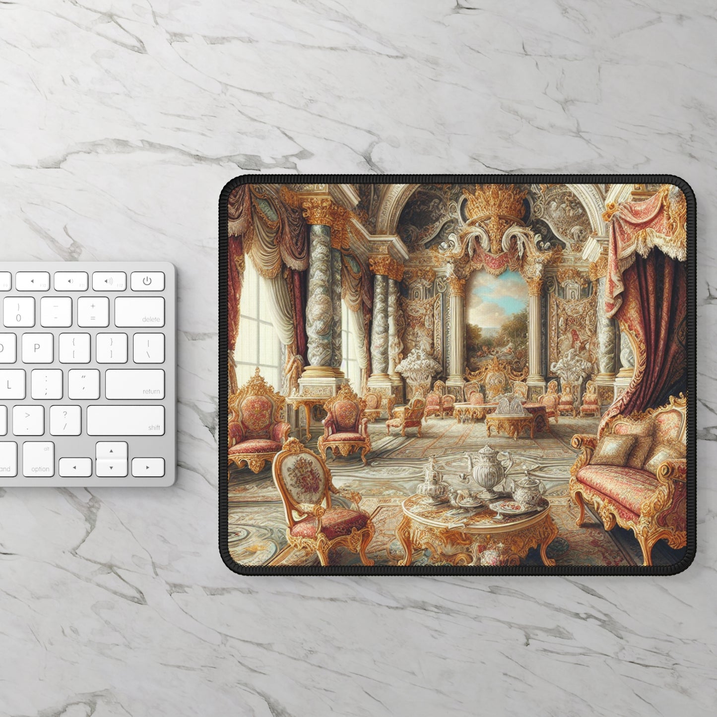 "Enchanted Court Symphony" - Le tapis de souris Alien Gaming style baroque