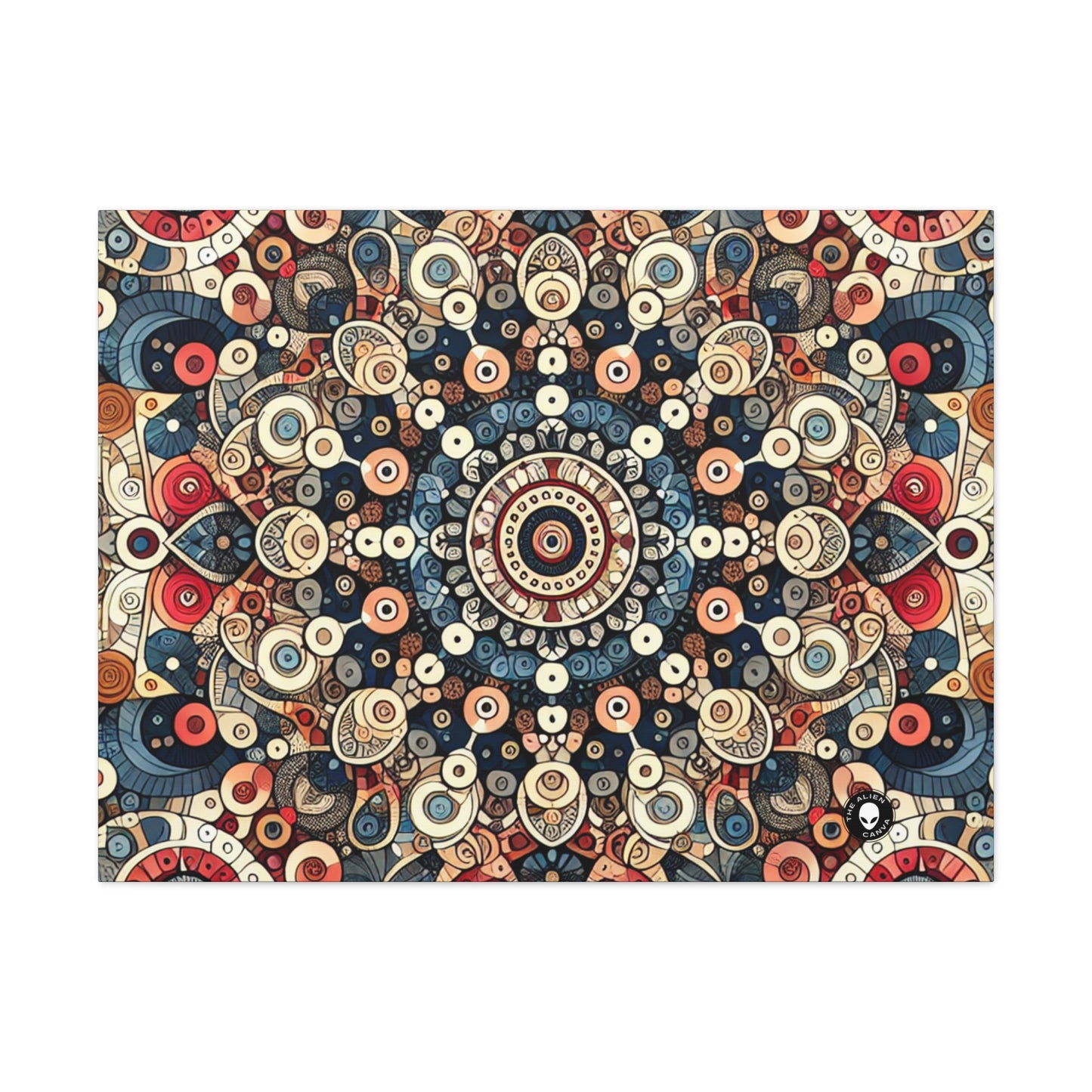 "Nature's Harmony: Floral Mandala Art" - The Alien Canva Pattern Art