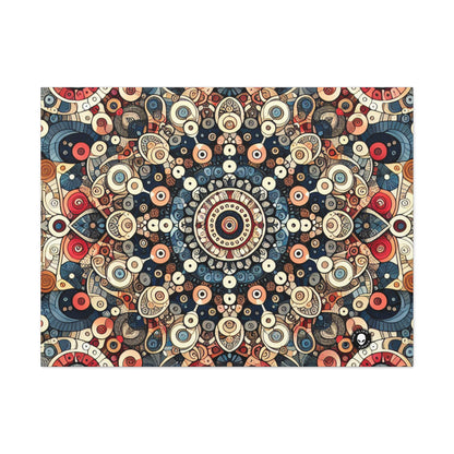 "Nature's Harmony: Floral Mandala Art" - The Alien Canva Pattern Art