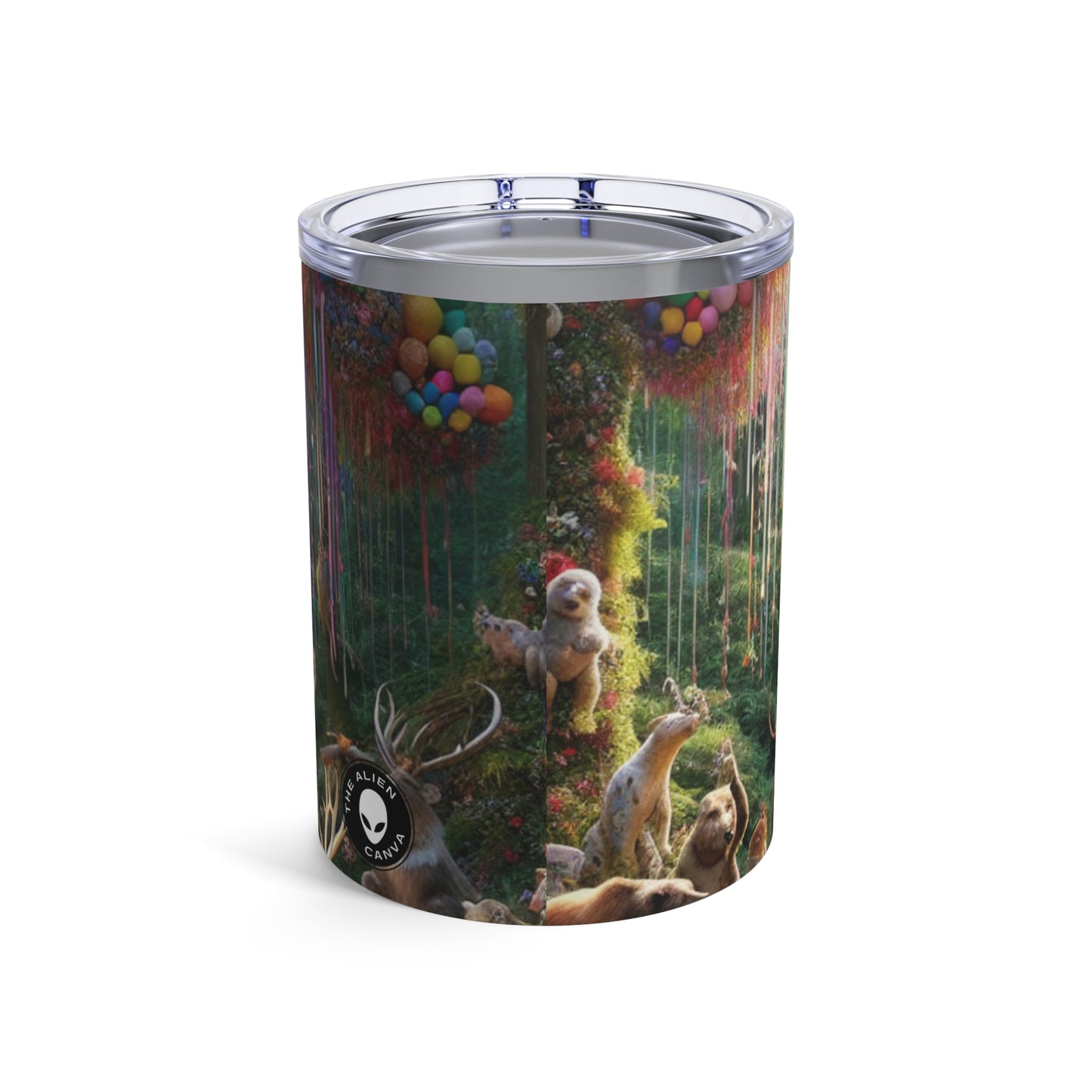 "Fiesta del bosque" - Vaso extraterrestre de 10 oz