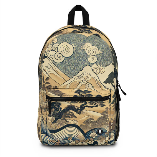 "Los sueños festivos de Edo" - La mochila alienígena Ukiyo-e (impresión en madera japonesa)