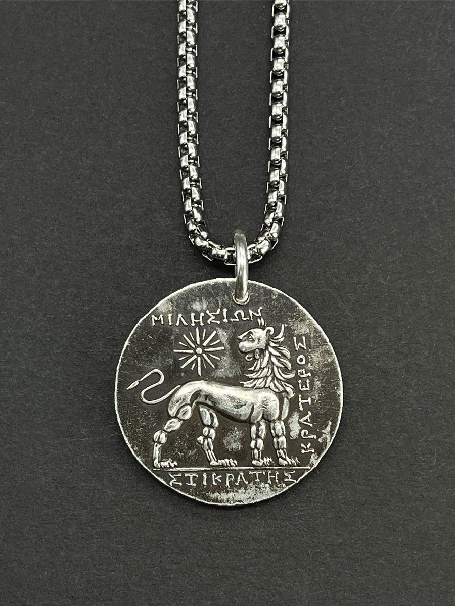 Reproduction Of Ancient Greek Jewelry Silver Coins