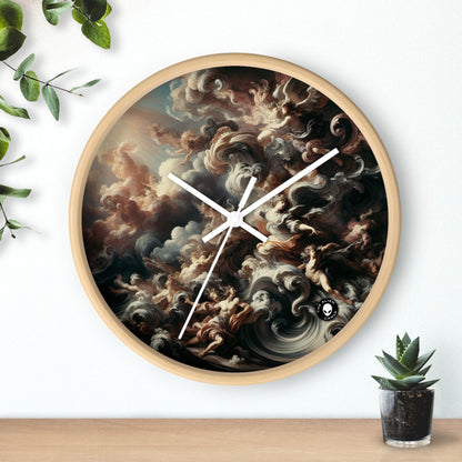 "Salle de bal majestueuse : une affaire baroque" - L'horloge murale extraterrestre baroque