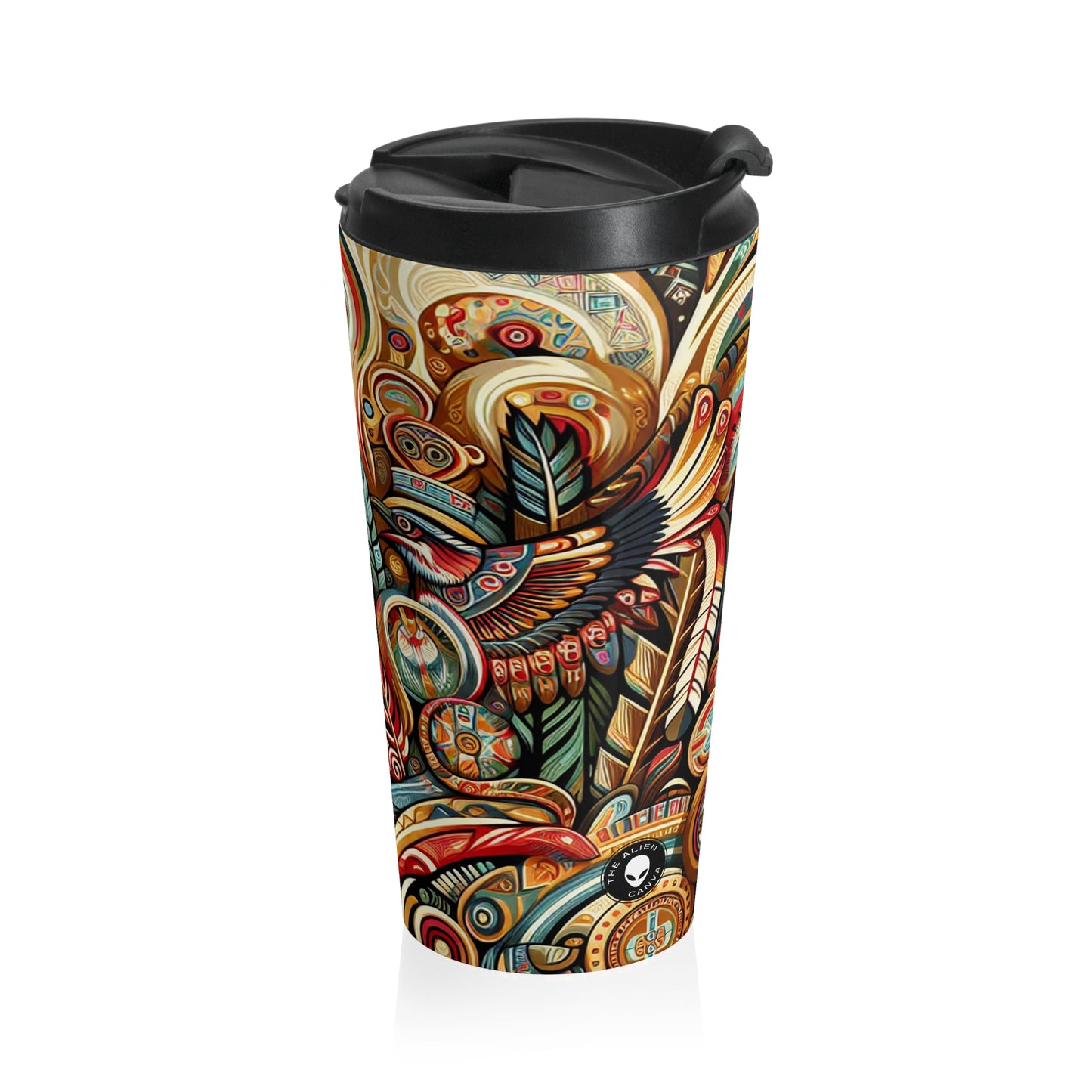 "Sacred Southwest: A Celebration of Indigenous Art" - The Alien Stainless Steel Travel Mug Indigenous Art