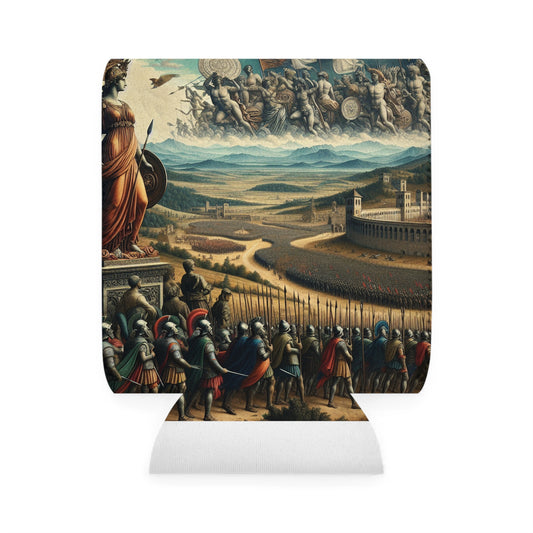 "Minerva sobre el campo de batalla renacentista" - The Alien Can Cooler Sleeve Renaissance Art