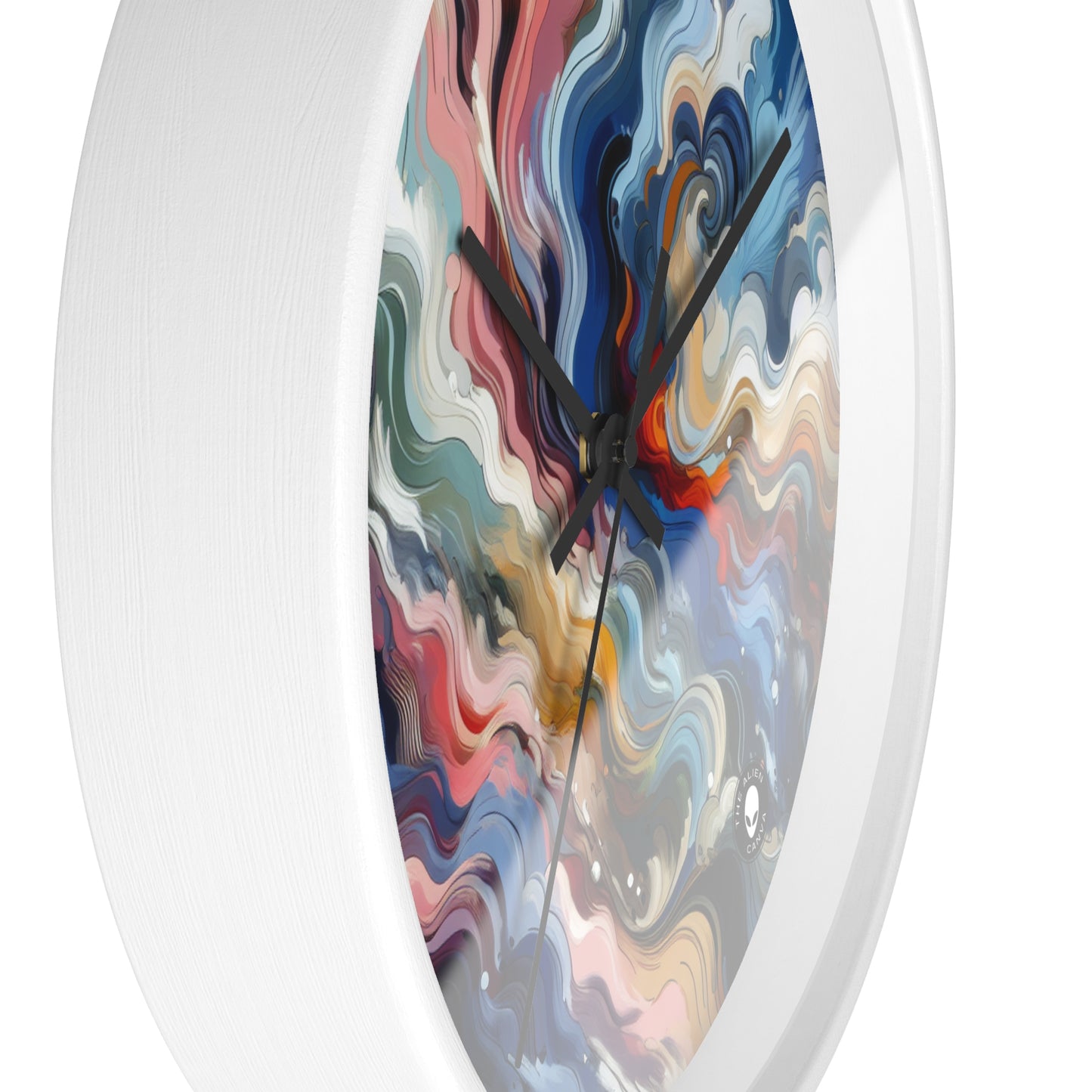 "Sunrise Serenity: An Abstract Painting Inspired by Renewal" - The Alien Wall Clock Lyrical Abstraction