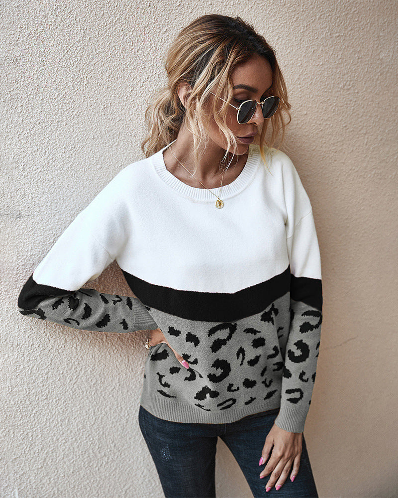 Camiseta con estampado de leopardo de moda