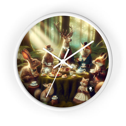 "Enchanted Tea Party" - The Alien Wall Clock