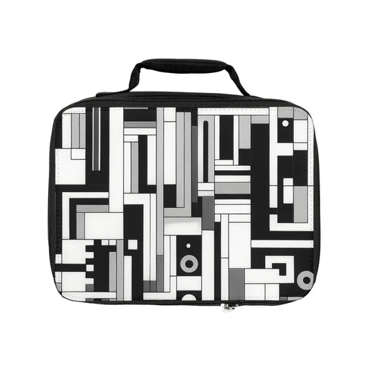 "De Stijl en Blanco y Negro" - La Bolsa de Almuerzo Alien Estilo De Stijl