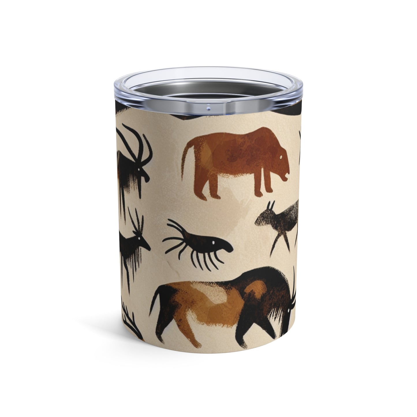 "The Discovery of Fire: A Cave Painting Tale" - The Alien Tumbler 10oz Cave Painting