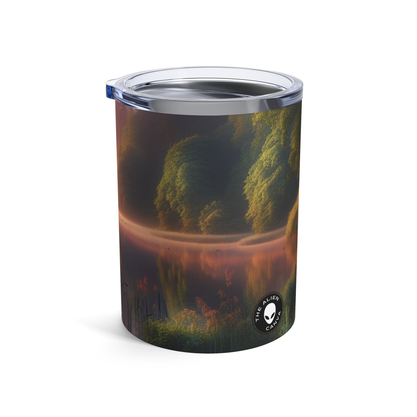 "Simetría urbana: una exploración hiperrealista de la vida urbana" - The Alien Tumbler 10oz Hyperrealism