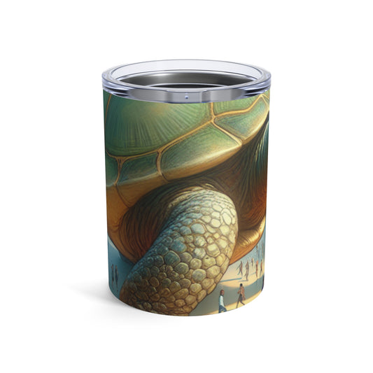 "La merveilleuse tortue dans la ville" - Le verre Alien 10oz