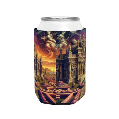 "Whimsy and Mystery: The Enchanted Masquerade in Baroque Splendor" - The Alien Can Cooler Sleeve Baroque