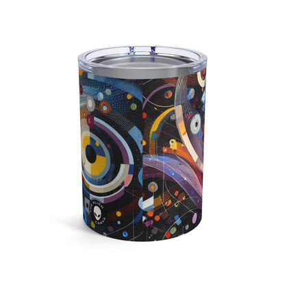 "A Geometric Moment In Time" - The Alien Tumbler 10oz Digital Art