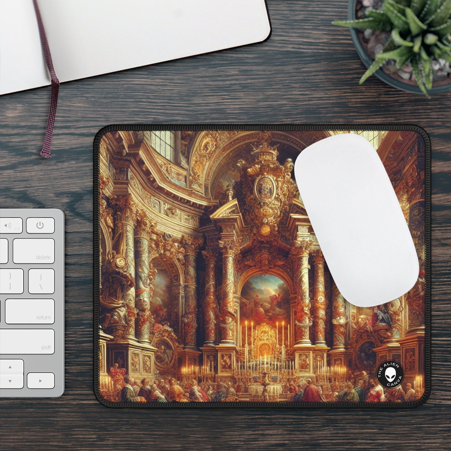 "Masquerade Majesty: A Regal Baroque Ballroom" - The Alien Gaming Mouse Pad Baroque