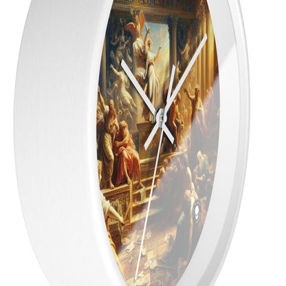 "Modern Renaissance: Leaders of Today" - The Alien Wall Clock Neoclassicism