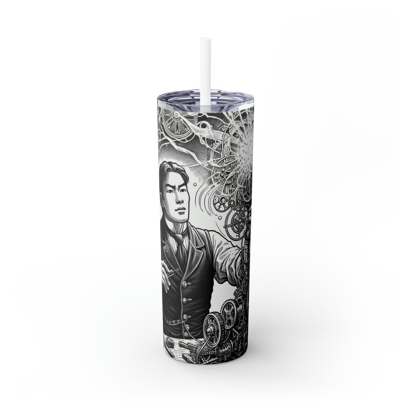 "Dream Weaver" - The Alien Maars® Skinny Tumbler with Straw 20oz Manga/Anime Art Style