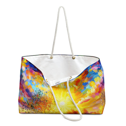 "Vibrant Springtime Sky" - The Alien Weekender Bag Fauvism Style