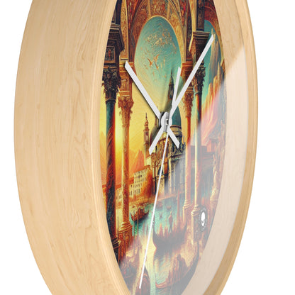 Venetian Dreams: A Fantastical Twist on the Famous Canals - The Alien Wall Clock Venetian School