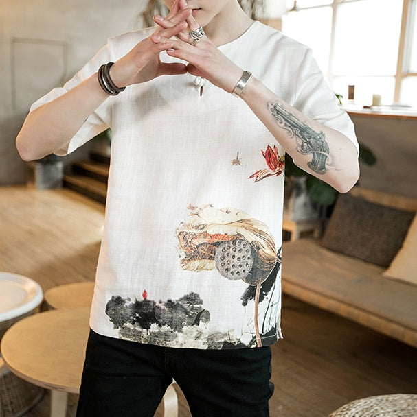 Printed short sleeve