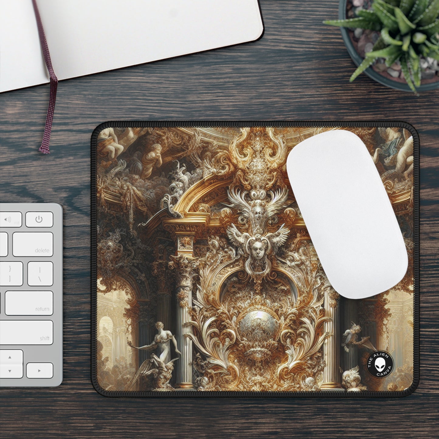 "Banquete barroco: una fiesta de opulencia" - The Alien Gaming Mouse Pad Barroco