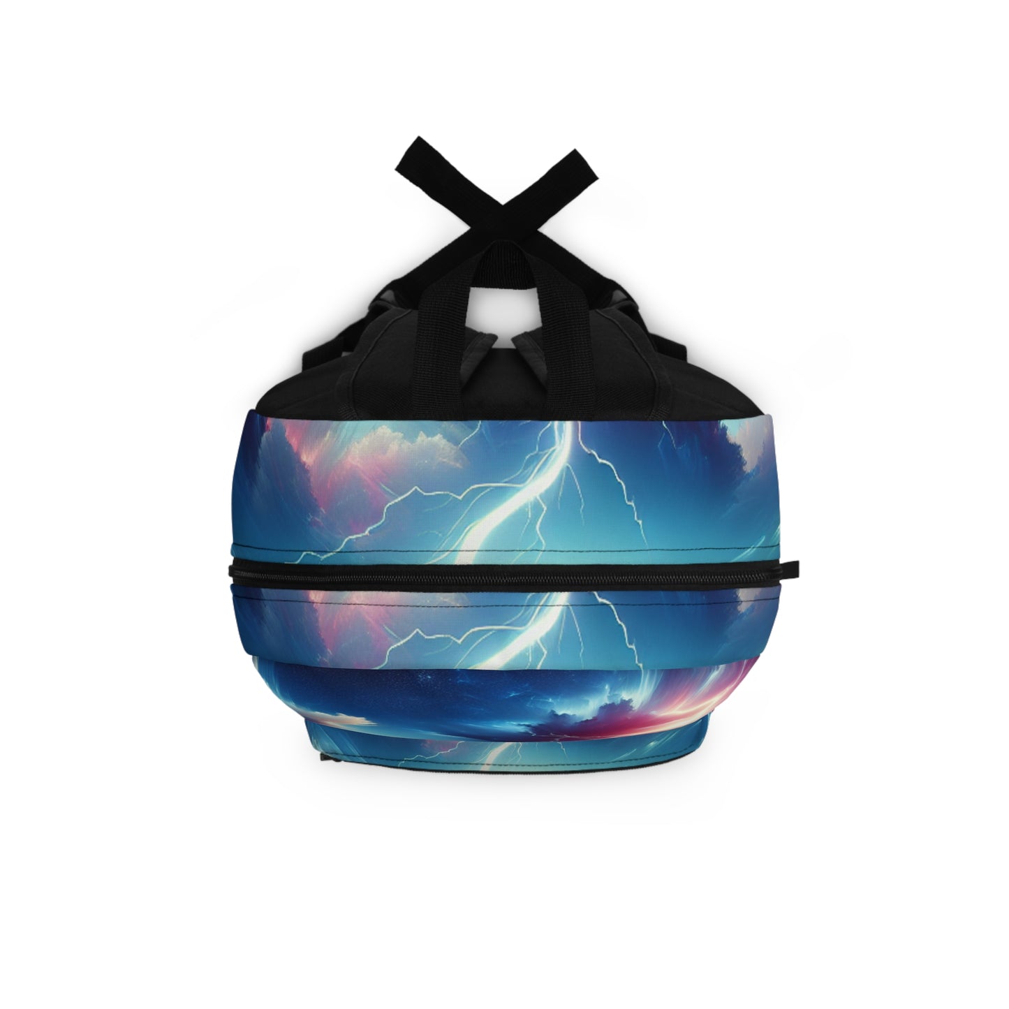 "Electricidad en el cielo" - La mochila alienígena estilo arte digital