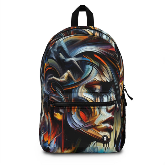 "Night Pulse: Expressions of Urban Chaos" - The Alien Backpack Expressionism