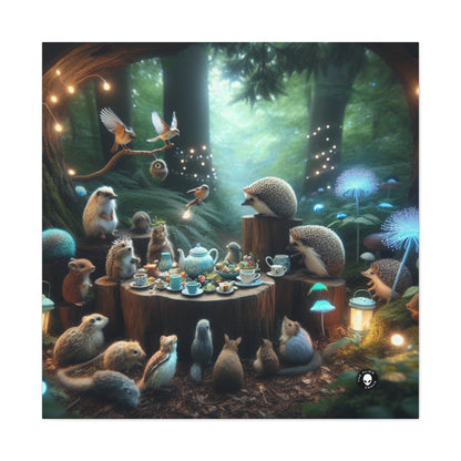 "Enchanted Tea Time: A Magical Forest Gathering" - The Alien Canva