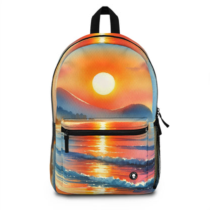 "Amanecer en la Playa" - El Alien Mochila