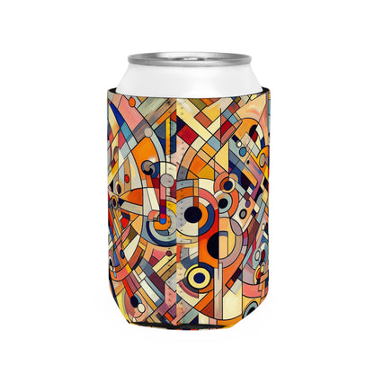 Chaos and Harmony: A Visual Dance - The Alien Can Cooler Sleeve Abstract Art