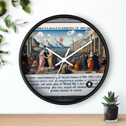 "Minimalist Object: A Study in New Objectivity" - The Alien Wall Clock New Objectivity