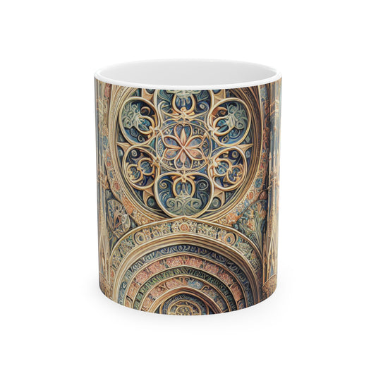 "Harmony of Angels: Celestial Serenade at Dusk" - The Alien Ceramic Mug 11oz International Gothic