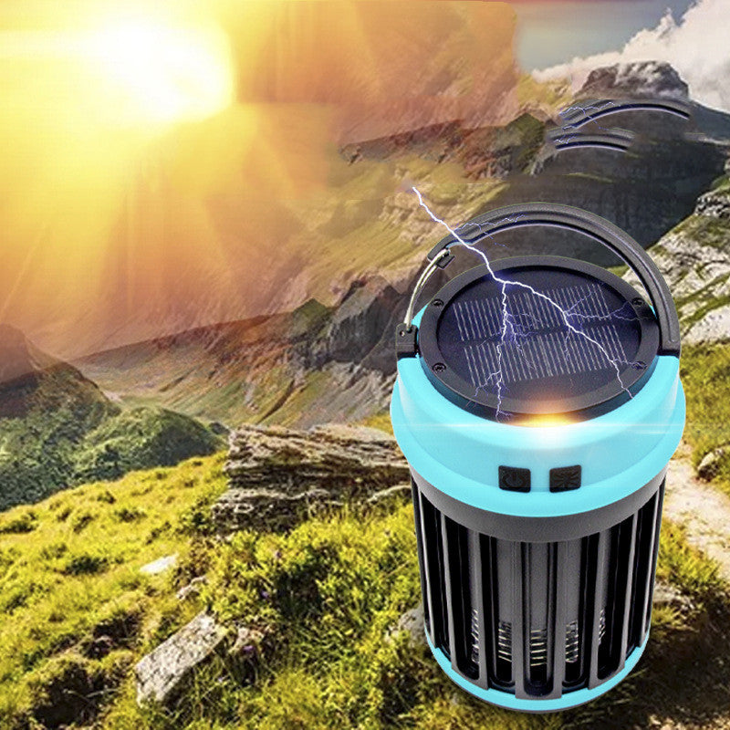 Asesino de mosquitos con iluminación LED recargable solar