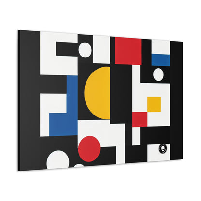 "Suprematic Harmony: Exploring Geometric Composition with Bold Colors" - The Alien Canva Suprematism