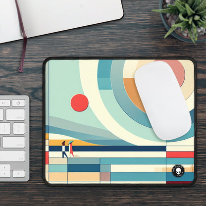 Tranquil Reflections: A Minimalist Zen Garden Artwork - The Alien Gaming Mouse Pad Minimalism