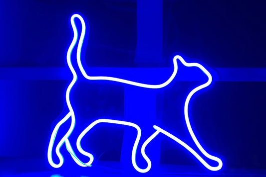 Split Type Neon Decorative Cat Modeling Lamp