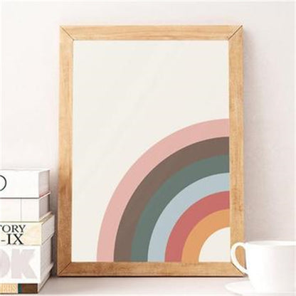 Pintura decorativa de lienzo para el hogar Sunny Rainbow