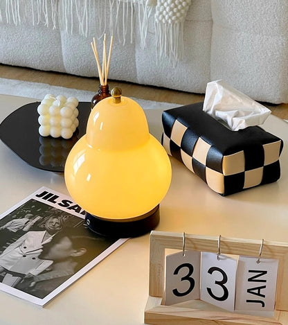 Pear Table Lamp Charging Touch Portable Glass Lamp