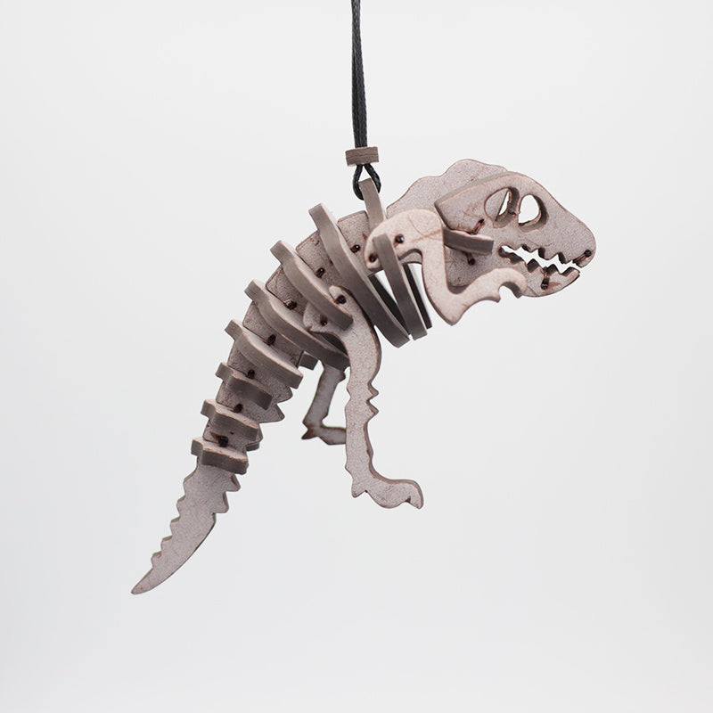 Tyrannosaurus Rex Car Pendant Leather