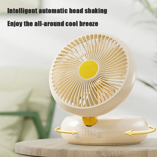 Table Fan, Rechargeable Remote Control Fan With Auto Oscillation 90 Foldable Ultra Quiet 4 Speeds Wind, Portable Air Circulator Fan,Hang Hook, USB Wall Fan For Bedroom Office Kitchen