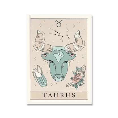 Tarot Canvas Painting Poster Constellation