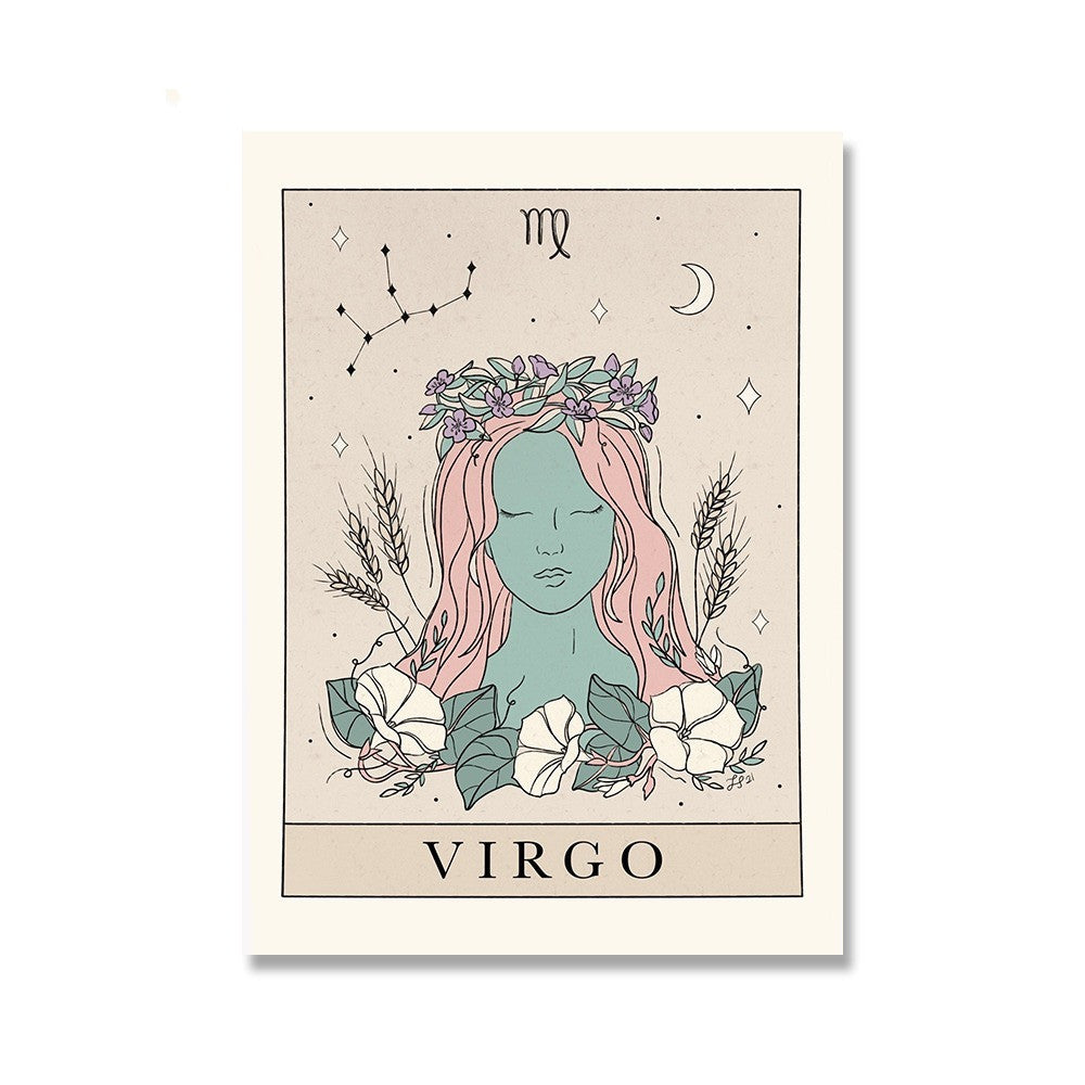 Tarot Canvas Painting Poster Constellation