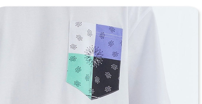 Printed Short Sleeve T-shirt Loose For Men