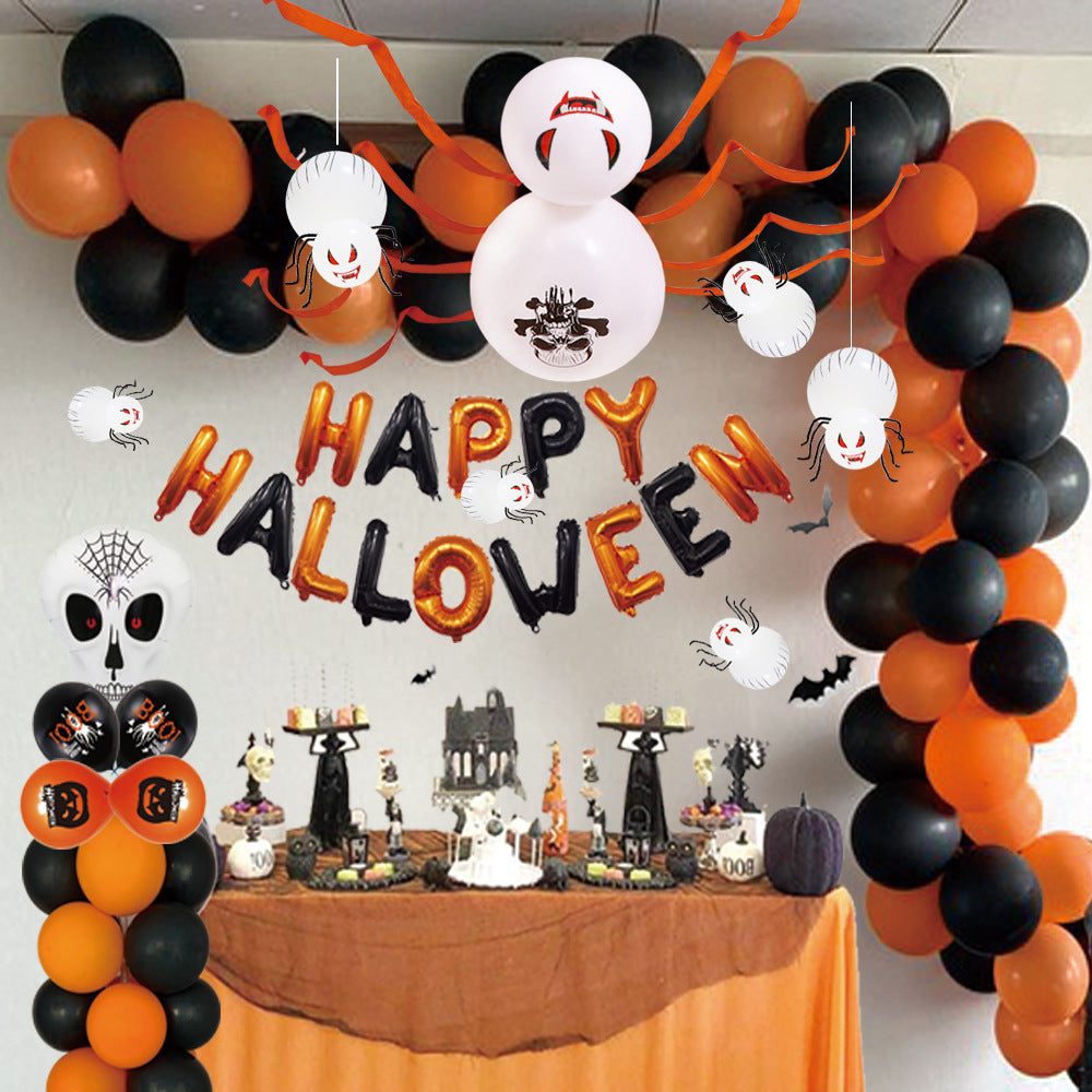 Fournitures de fête Halloween Araignée Ballon Maison Hantée Décoration de Bar