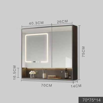 Armoire intelligente avec lumières Led, Anti-buée, Type mural suspendu, toilettes, Dressing, salle de bains, miroir combiné